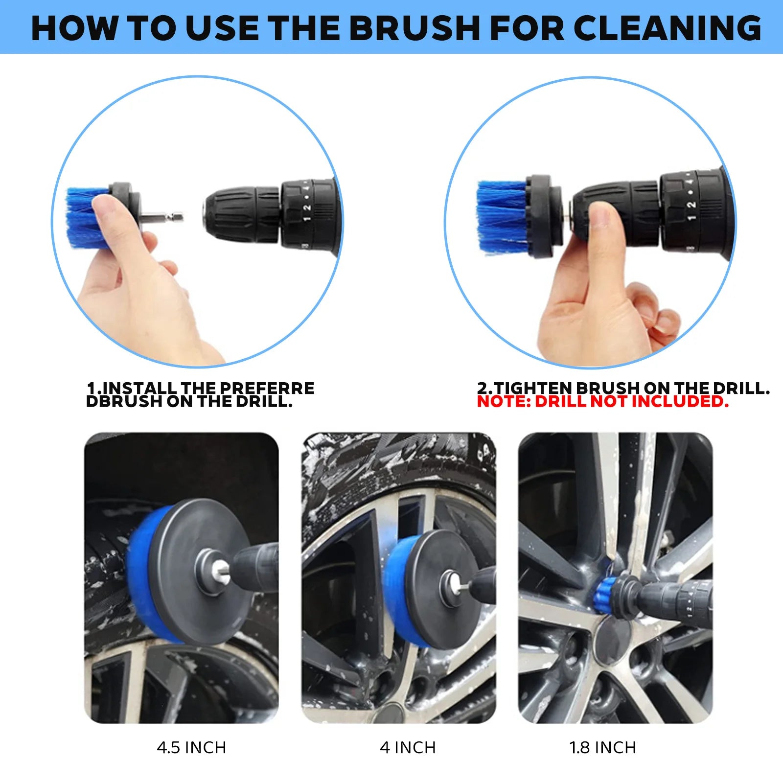 Complete Car Detailing Kit with Brushes & Accessories