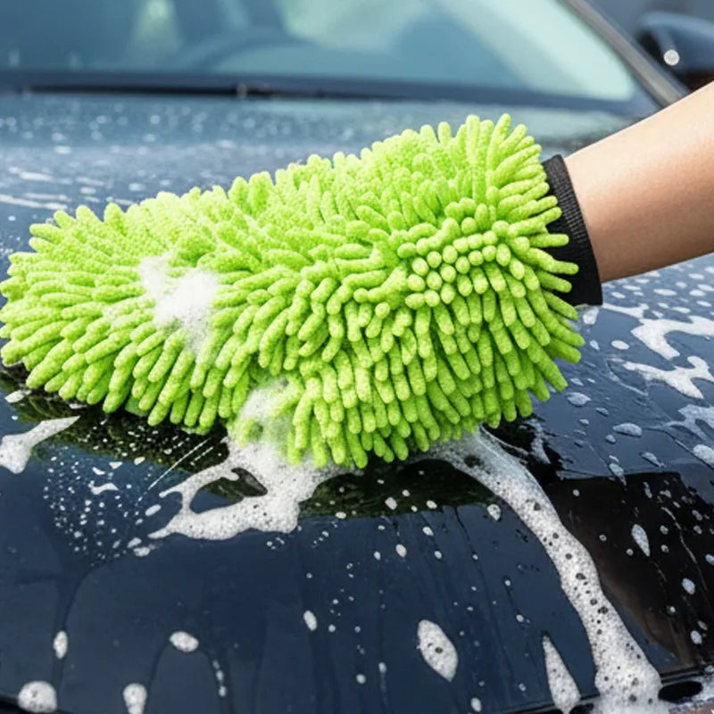 Non-Scratch Microfiber Cleaning Mitt for Cars