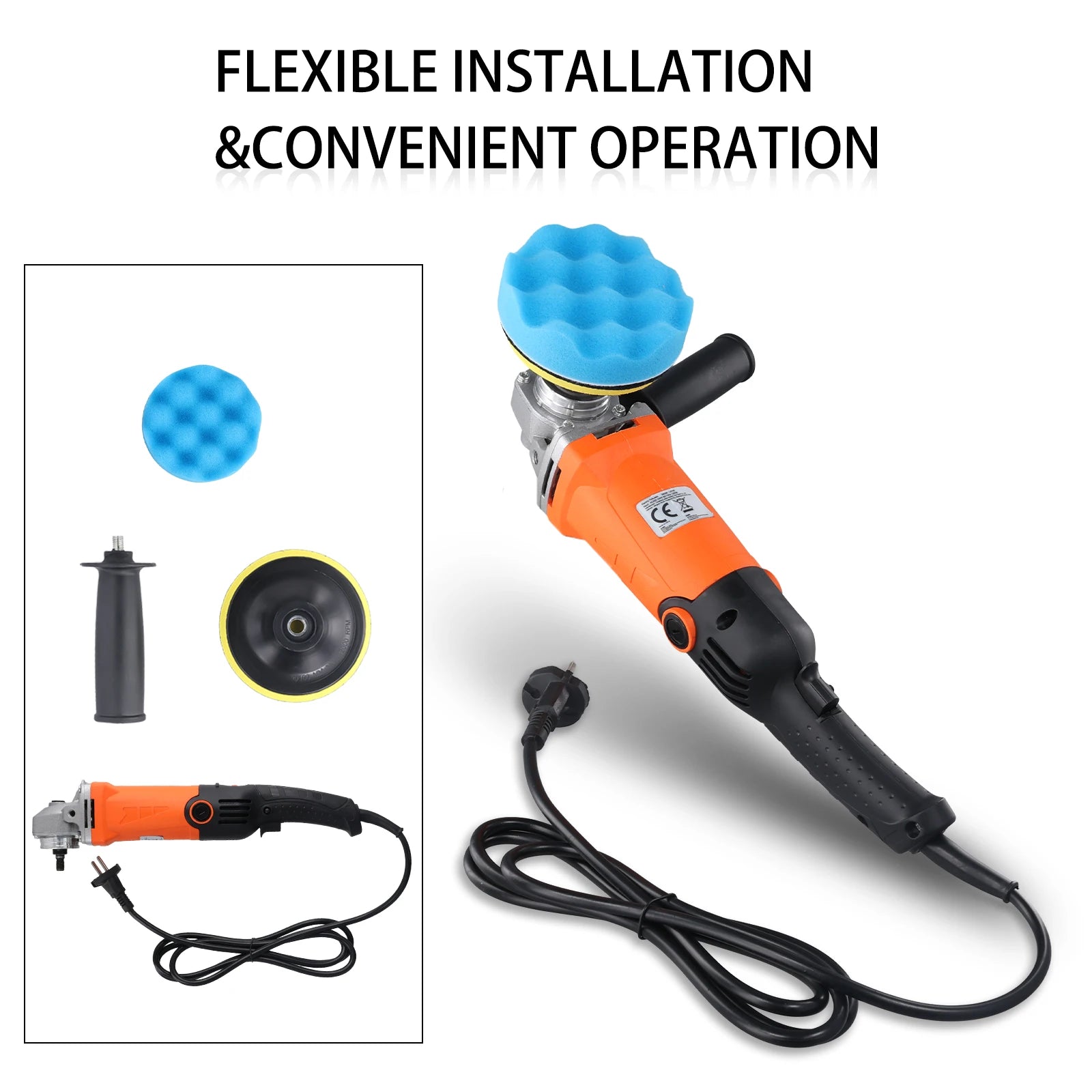 High-Power Rotary Car Buffer & Polisher