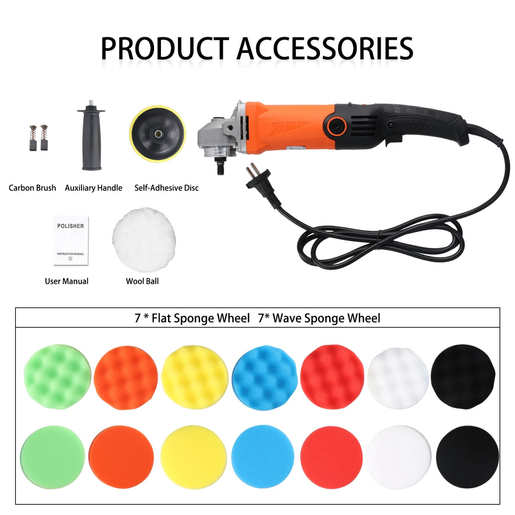 High-Power Rotary Car Buffer & Polisher
