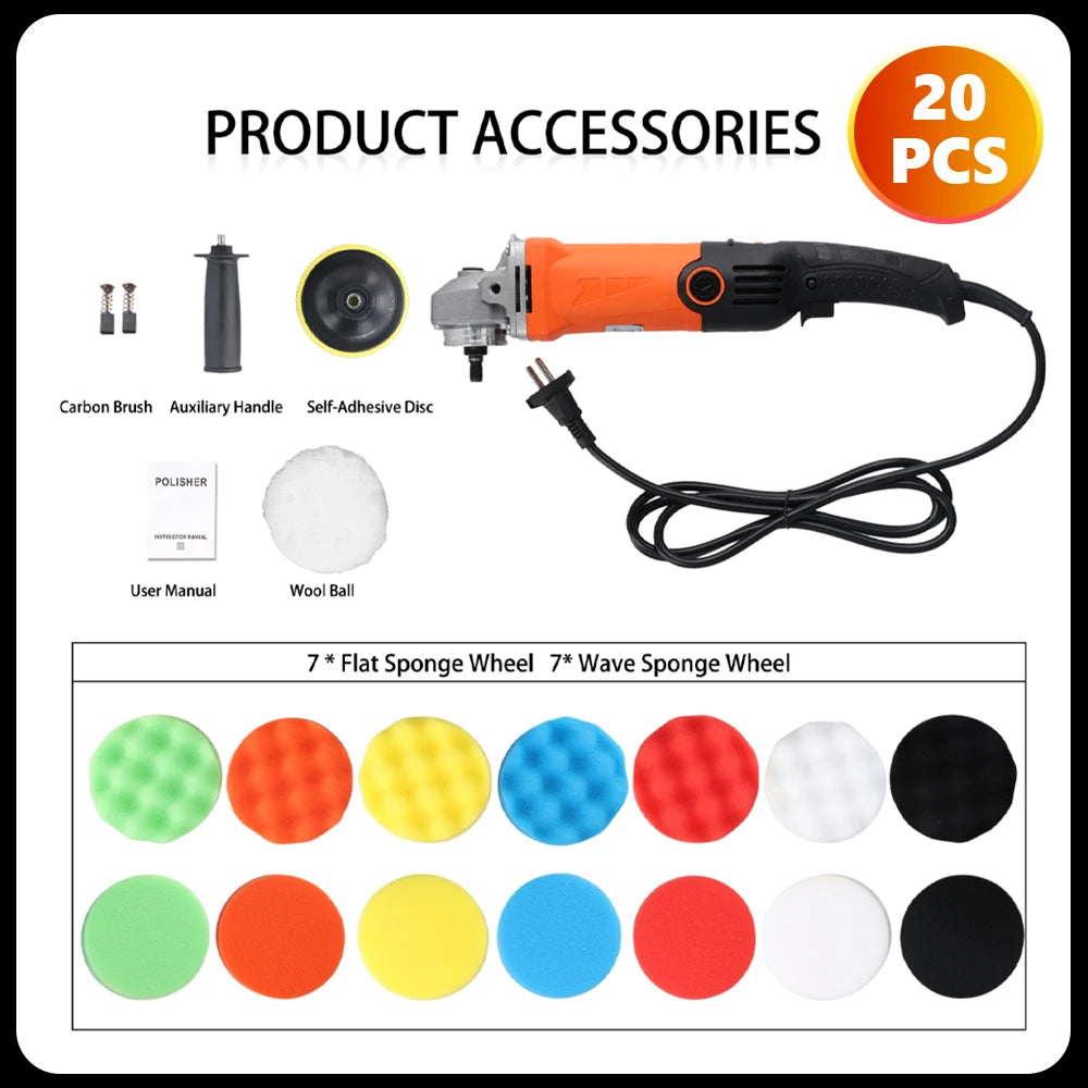 High-Power Rotary Car Buffer & Polisher