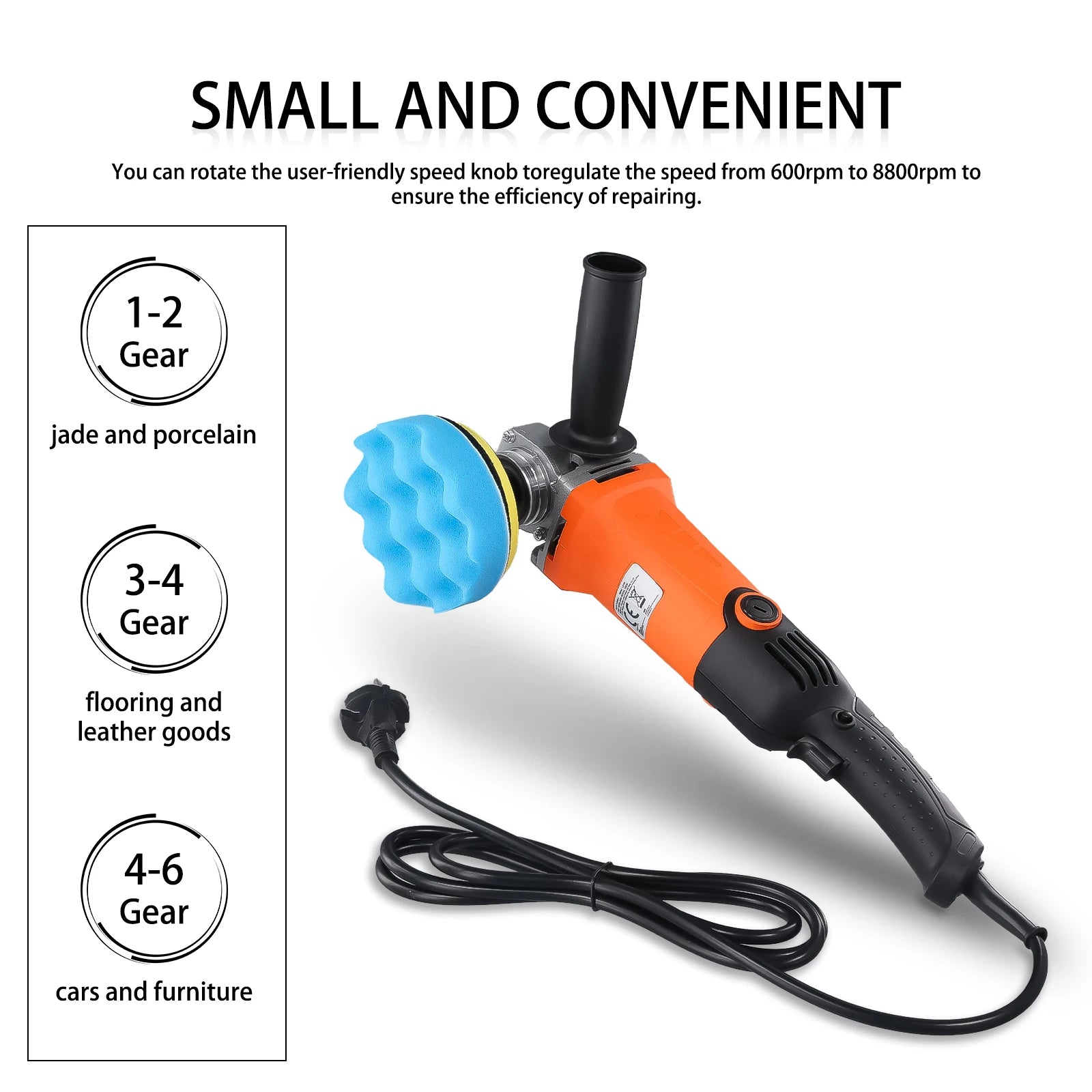 High-Power Rotary Car Buffer & Polisher