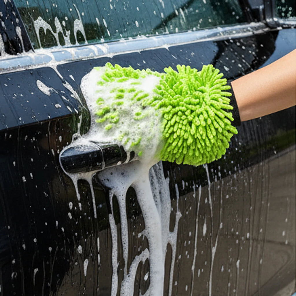 Non-Scratch Microfiber Cleaning Mitt for Cars